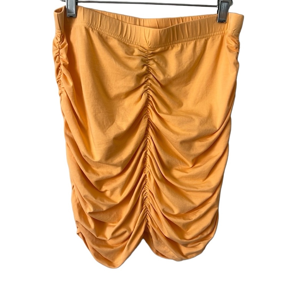 SOLD NWT Bobi Marigold Shirred Mini Skirt Size Medium
